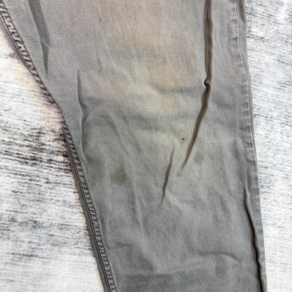 Carhartt Mens Relaxed Fit Rugged Flex Work Pants Grey 38x32 Distressed - Picture 8 of 11